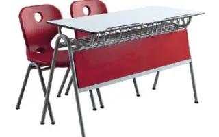 kétszemélyes tanulóasztal székekkel 1